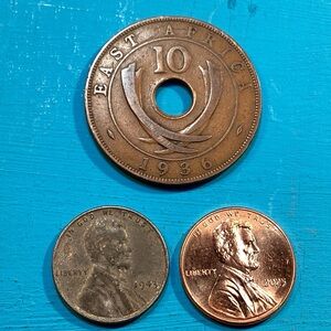 🟤 Vintage - 1936 British East Africa 10 Cent Coin - King Edward VIII + Bonuses